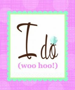 Bachelorette Superstore New Arrivals I Do (woo Hoo!) Napkins, Bev. 16pk