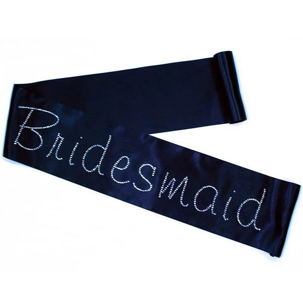 Bachelorette Superstore Sashes Rhinestone "Bridesmaid" Sash, Choose Your Sash Color 1 Bachelorette Superstore Sashes Rhinestone "Bridesmaid" Sash, Choose Your Sash Color