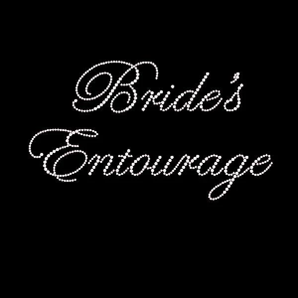 Bachelorette Superstore Rhinestone "Bride's Entourage" Tank Top Or T-shirt Bridal Party/Guest Sashes 1 Bachelorette Superstore Rhinestone "Bride's Entourage" Tank Top Or T-shirt Bridal Party/Guest Sashes