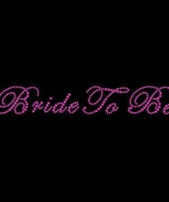 Bachelorette Superstore Bride/Bachelorette Sashes Pink Rhinestone "Bride To Be" Tank Top Or T-Shirt