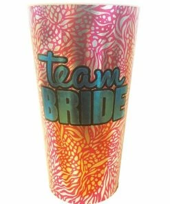 Bachelorette Superstore Team Bride Metallic Cup, 16 Oz New Arrivals