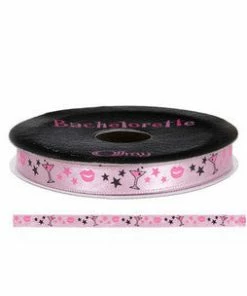 Bachelorette Superstore Martini Glass And Stars Ribbon, Spool $1.99 And Under