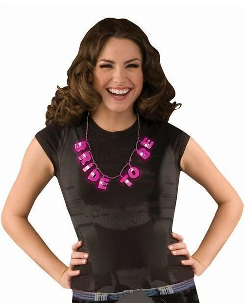 Bachelorette Superstore Bride To Be Light Up Necklace 1 Bachelorette Superstore Bride To Be Light Up Necklace