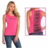 Bachelorette Superstore Hot Pink Bachelorette Tank Top W/ Lace Back, S/M