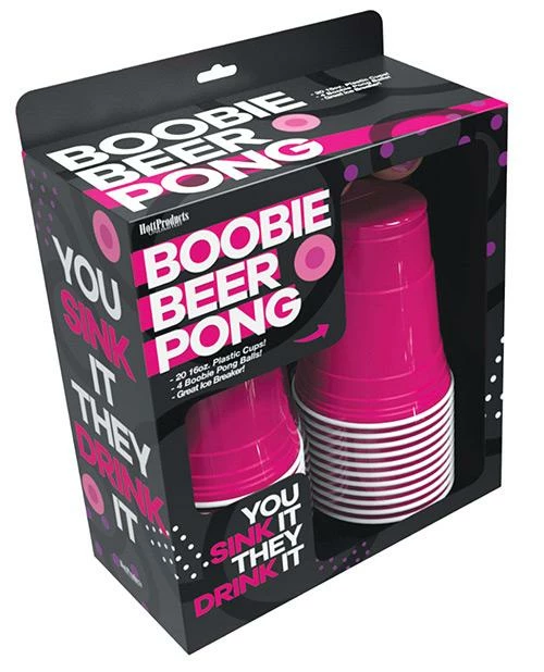 Bachelorette Superstore New Arrivals Boobie Beer Pong Cups & Ball Set 1 Bachelorette Superstore New Arrivals Boobie Beer Pong Cups & Ball Set
