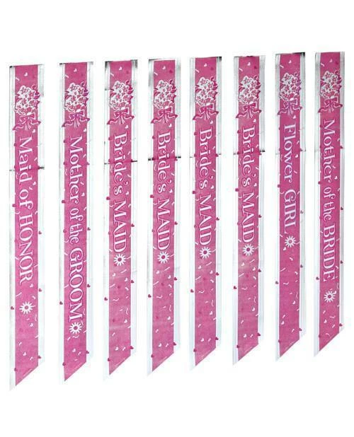 Bachelorette Superstore Bridal Party Sash Set, 8 Pcs 1 Bachelorette Superstore Bridal Party Sash Set, 8 Pcs