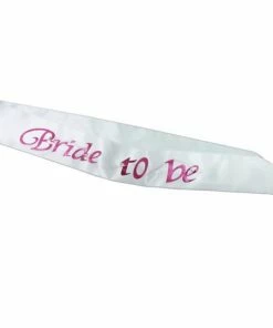 Bachelorette Superstore Sashes White Bride To Be Flashing Sash