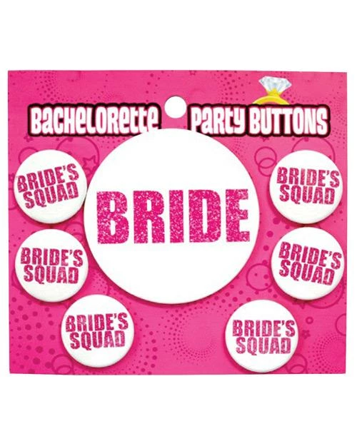 Bachelorette Superstore Bride Squad Buttons, 7pc New Arrivals 1 Bachelorette Superstore Bride Squad Buttons, 7pc New Arrivals