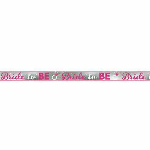 Bachelorette Superstore $1.99 And Under Bride To Be Classic Metallic Banner, 4.25" X 25 Ft 1 Bachelorette Superstore $1.99 And Under Bride To Be Classic Metallic Banner, 4.25" X 25 Ft