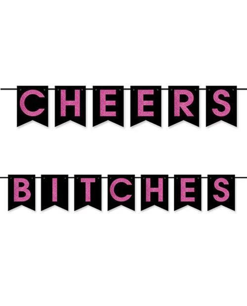 Bachelorette Superstore Cheers Bitches Pennant Banner, 12 Ft. 1 Bachelorette Superstore Cheers Bitches Pennant Banner, 12 Ft.