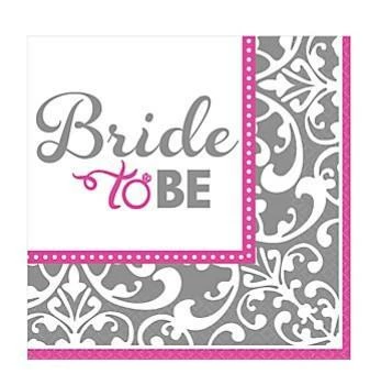 Bachelorette Superstore Classic Bride Metallic Design Napkins, Bev. 16ct. 1 Bachelorette Superstore Classic Bride Metallic Design Napkins, Bev. 16ct.