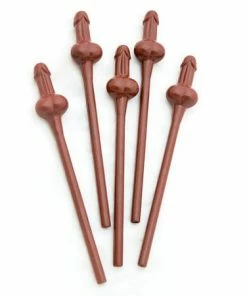 Bachelorette Superstore Dark 'n Sexy Sipping Straws- 10 Pack Drink'n Goods
