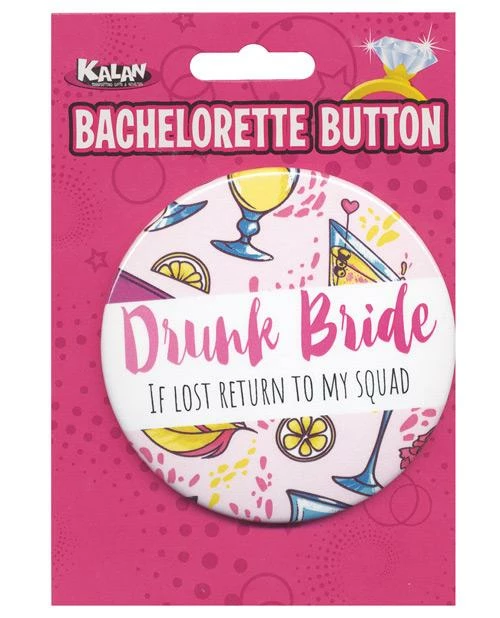 Bachelorette Superstore Drunk Bride Button, 1 Pc 1 Bachelorette Superstore Drunk Bride Button, 1 Pc