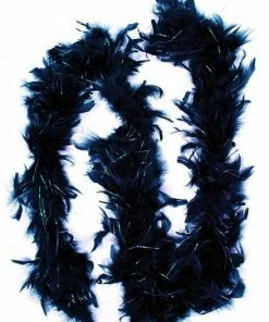 Bachelorette Superstore Feather Boa W/ Irridescent Sparkles, Black