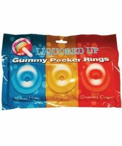 Bachelorette Superstore Gummy Rings, Liquored Up! 3 Pak Party Games