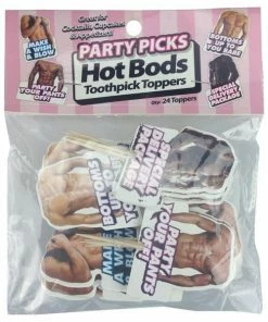 Bachelorette Superstore Hot Bods Picks Toppers - 24 Pk