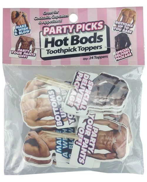 Bachelorette Superstore Hot Bods Picks Toppers - 24 Pk 1 Bachelorette Superstore Hot Bods Picks Toppers - 24 Pk