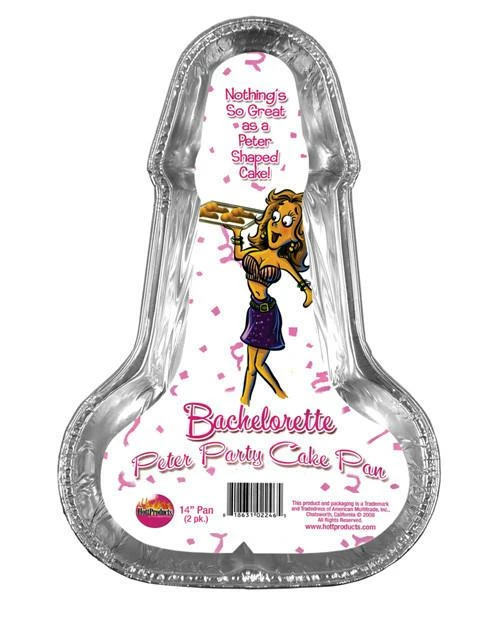 Bachelorette Superstore Disposable Jumbo Penis Cake Pan, 2pk 1 Bachelorette Superstore Disposable Jumbo Penis Cake Pan, 2pk