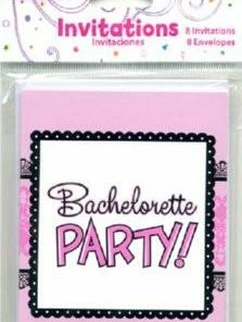 Bachelorette Superstore $1.99 And Under Pink And Lace Bachelorette Party Invites, 8 Pk