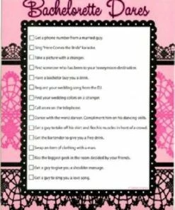Bachelorette Superstore Dare To Do It Checklist