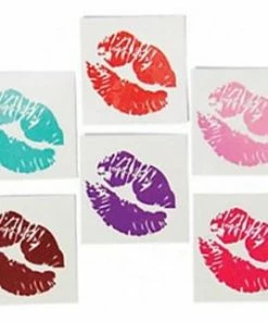 Bachelorette Superstore Luscious Lips Glitter Tattoos, 36 Pc
