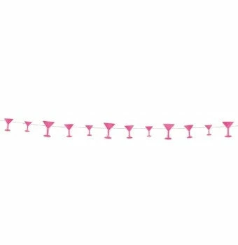 Bachelorette Superstore Pink Martini Garland, 9ft 1 Bachelorette Superstore Pink Martini Garland, 9ft