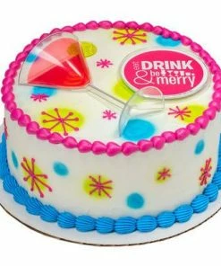 Bachelorette Superstore Martini & Coasters Cake Topper, 4 Pc $1.99 And Under