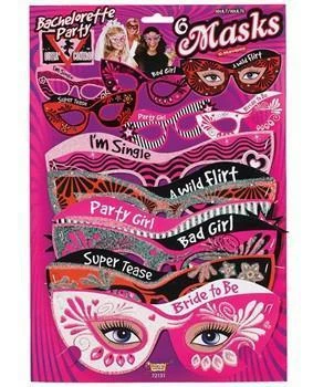 Bachelorette Superstore Bachelorette Party Personality Masks, 6pk $1.99 And Under 1 Bachelorette Superstore Bachelorette Party Personality Masks, 6pk $1.99 And Under