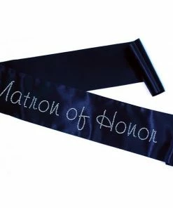 Bachelorette Superstore Sashes Rhinestone "Matron Of Honor" Sash- Choose Your Sash Color
