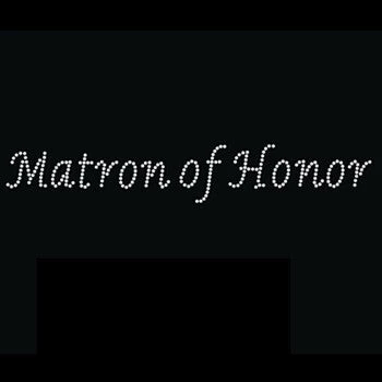 Bachelorette Superstore Rhinestone 'Matron Of Honor' Tank Top Or T-shirt 1 Bachelorette Superstore Rhinestone 'Matron Of Honor' Tank Top Or T-shirt