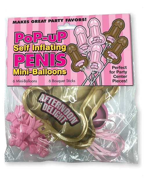 Bachelorette Superstore New Arrivals Self Inflating Pop Up - Penis Balloons/ Centerpiece 6 Pk 1 Bachelorette Superstore New Arrivals Self Inflating Pop Up - Penis Balloons/ Centerpiece 6 Pk
