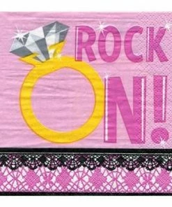 Bachelorette Superstore Rock On! Napkins, Bev., 30 Pk $1.99 And Under