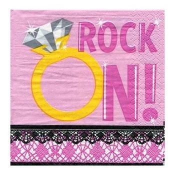 Bachelorette Superstore Rock On! Napkins, Bev., 30 Pk $1.99 And Under 1 Bachelorette Superstore Rock On! Napkins, Bev., 30 Pk $1.99 And Under