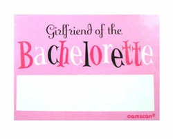 Bachelorette Superstore Girlfriend Of The Bachelorette Name Tags, 10 Pk $1.99 And Under 1 Bachelorette Superstore Girlfriend Of The Bachelorette Name Tags, 10 Pk $1.99 And Under