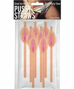 Bachelorette Superstore Pussy Straws, 8 Pk