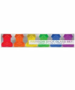 Bachelorette Superstore Rainbow Pecker Shot Set- 6 Pak