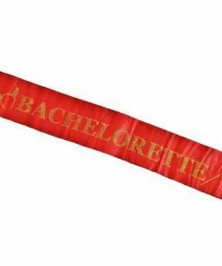 Bachelorette Superstore Red Devil Gold Glitter "Bachelorette" Sash $1.99 And Under