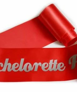 Bachelorette Superstore Glittering Red/Silver "Bachelorette Party" Sash