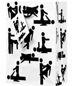 Bachelorette Superstore Naughty Position Gift Bag, 1 Pc