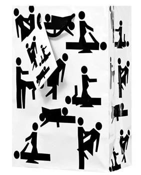 Bachelorette Superstore Naughty Position Gift Bag, 1 Pc 1 Bachelorette Superstore Naughty Position Gift Bag, 1 Pc