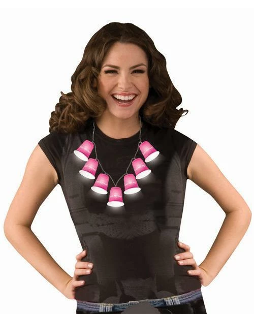 Bachelorette Superstore Light UP! Shot Glass Necklace - Party Decoration 1 Bachelorette Superstore Light UP! Shot Glass Necklace - Party Decoration