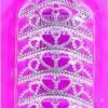 Bachelorette Superstore Silver Tiara Combs, 6pk