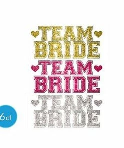 Bachelorette Superstore $1.99 And Under Team Bride Body Jewelry, 6ct