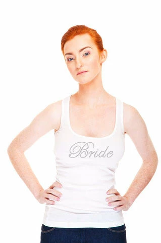 Bachelorette Superstore White Tank Top - Bride Tees, Tanks & Undies 1 Bachelorette Superstore White Tank Top - Bride Tees, Tanks & Undies