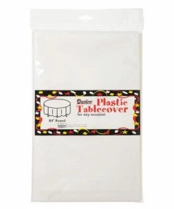 Bachelorette Superstore Round Table Cover, 84"- White $1.99 And Under