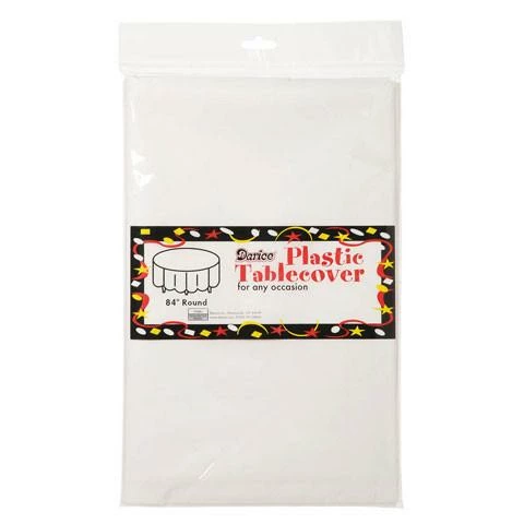 Bachelorette Superstore Round Table Cover, 84"- White $1.99 And Under 1 Bachelorette Superstore Round Table Cover, 84"- White $1.99 And Under