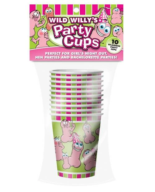 Bachelorette Superstore Partyware Wild Willy's Cups, 10 Pk 1 Bachelorette Superstore Partyware Wild Willy's Cups, 10 Pk