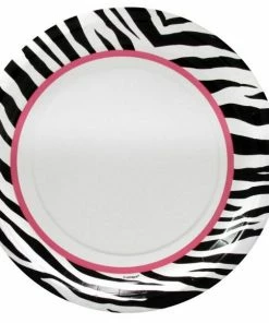 Bachelorette Superstore $1.99 And Under Sassy Zebra Paper Plates 9", 8 Pk